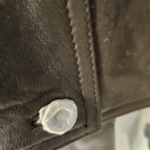 NWT - "Leather Elements" Brown Soft Leather Coat - Size 1X - Picture 10 of 16